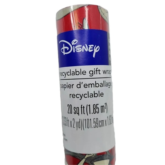 DISNEY Nightmare Before Christmas Wrapping Paper 20 SQ Ft NWT - Picture 2 of 9